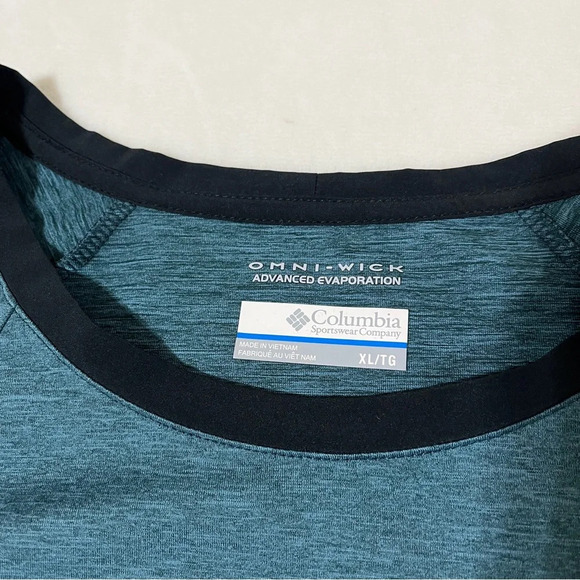 COLUMBIA Womens Omni-Wick Advanced Evaporation Long Sleeve Green Black XL - Picture 4 of 9